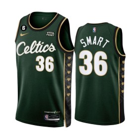 Camiseta Hombre Boston Celtics Marcus Smart 36 2022-23 Nike City Edition Verde Swingman